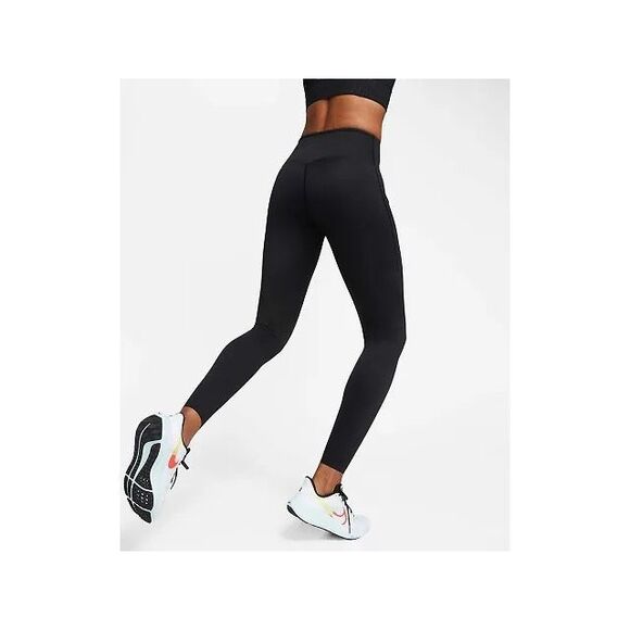 Nike NWT Dri Fit Go High Rise 7/8 Leggings Black XS - Picture 3 of 8